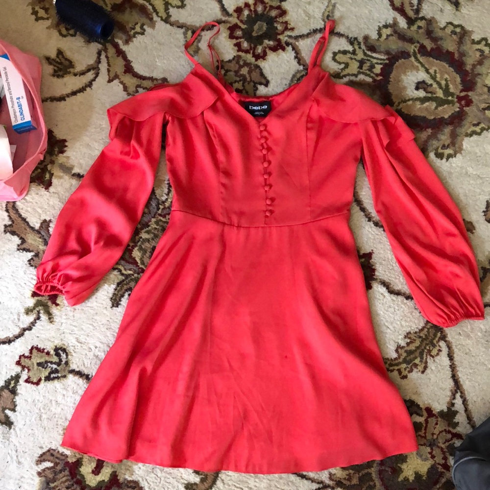 Bebe Coral Mini Dress